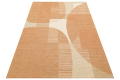 Hasır Görünümlü Kaymaz Renkli Dokuma Modern Kilim Halı