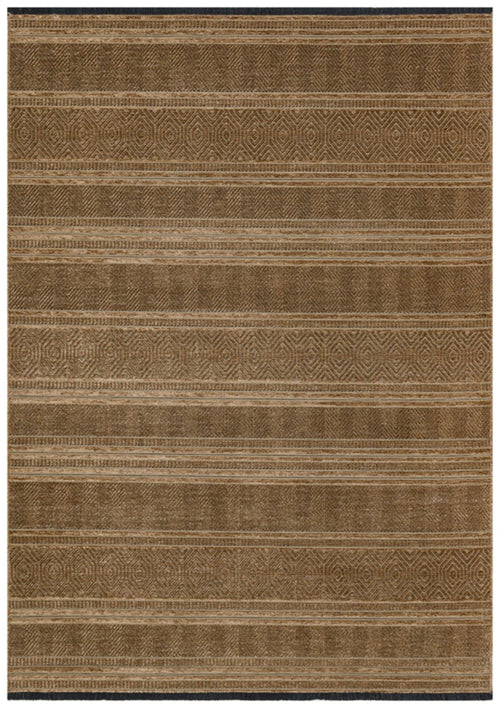 Halınet Sacramento Bej Geometrik Polyester Makine Halısı