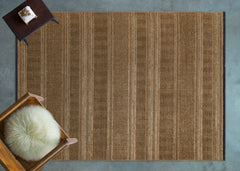 Halınet Sacramento Bej Geometrik Polyester Makine Halısı