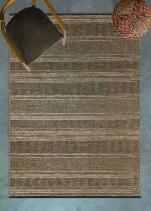 Halınet Kansas City Vizon Geometrik Polyester Makine Halısı