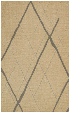 Hasır Görünümlü Kaymaz Renkli Dokuma Modern Kilim Halı