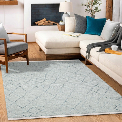 Gri Etnik Modern Etnik Desenli Halı  | Makinada Yıkanabilir | Hav Toz Vermez | Leke Tutmayan | Kaymaz Taban | Dijital Makine Baskı | Salon Yolluk Mutfak Halısı