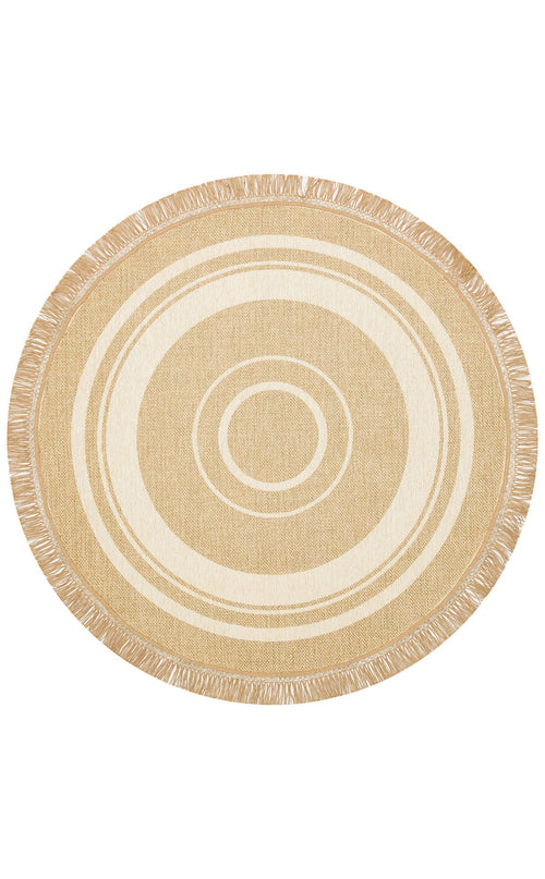 Hasır Görünümlü Kaymaz Renkli Dokuma Modern Kilim Halı