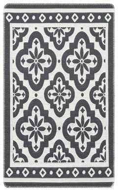 Yıkanabilir Kaymaz Tabanlı Modern Pamuk Kilim