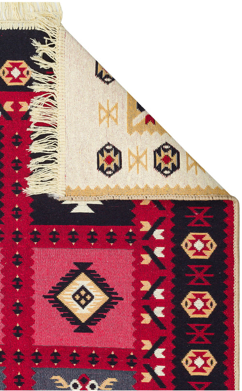 Yıkanabilir Çift Taraflı Modern Desenli Dokuma Kilim