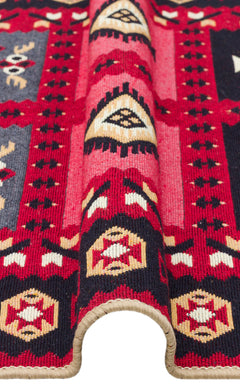 Yıkanabilir Çift Taraflı Modern Desenli Dokuma Kilim