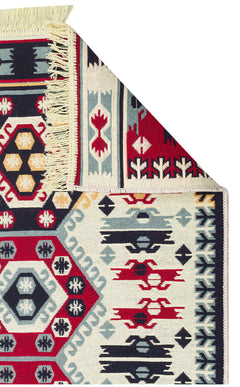 Yıkanabilir Çift Taraflı Modern Desenli Dokuma Kilim