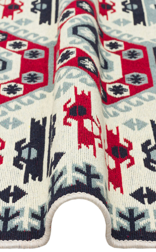 Yıkanabilir Çift Taraflı Modern Desenli Dokuma Kilim
