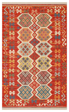 Yıkanabilir Çift Taraflı Kullanıma Uygun Yumuşak Tuşeli Otantik Kilim