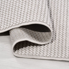 Beyaz Düz Polyester Makine Halısı