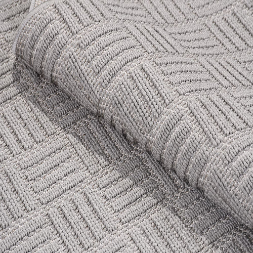 Gri Modern Polyester Makine Halısı