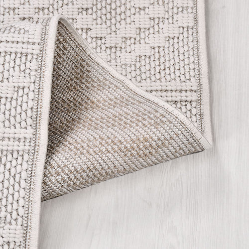 Beyaz Modern Polyester Makine Halısı