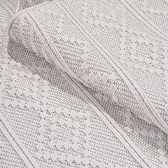 Beyaz Modern Polyester Makine Halısı