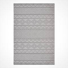 Gri Modern Polyester Makine Halısı