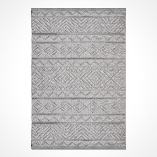 Gri Modern Polyester Makine Halısı