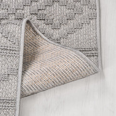Gri Modern Polyester Makine Halısı