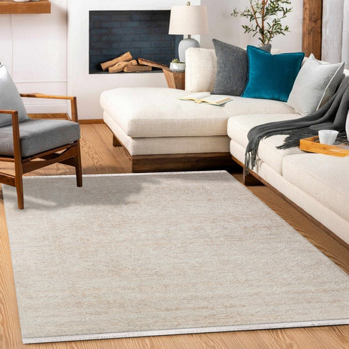 Krem Klasik Modern Etnik Desenli Halı  | Makinada Yıkanabilir | Hav Toz Vermez | Leke Tutmayan | Kaymaz Taban | Dijital Makine Baskı | Salon Yolluk Mutfak Halısı