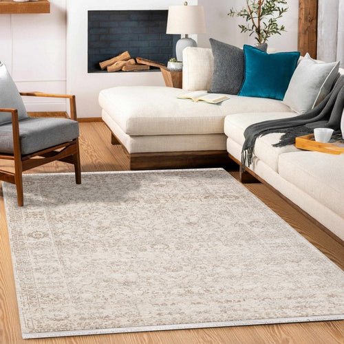 Kahverengi Klasik Modern Etnik Desenli Halı  | Makinada Yıkanabilir | Hav Toz Vermez | Leke Tutmayan | Kaymaz Taban | Dijital Makine Baskı | Salon Yolluk Mutfak Halısı