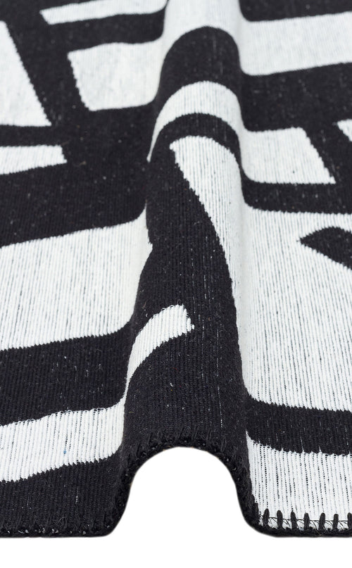 Yıkanabilir Kaymaz Tabanlı Modern Pamuk Kilim