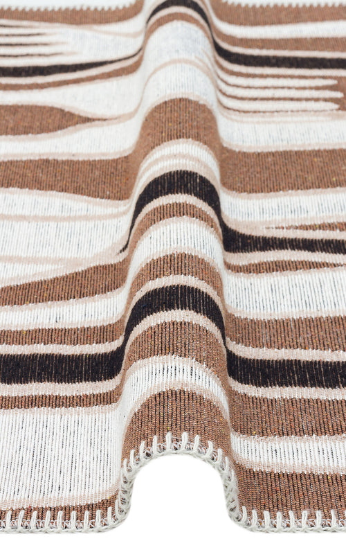 Yıkanabilir Kaymaz Tabanlı Modern Pamuk Kilim