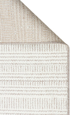 Kalyani Beyaz Modern Polyester Makine Halısı