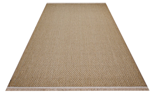Mina Abjectly Jute Hasır Görünümlü Sisal Makine Halısı 200x350 Saçaklı