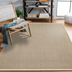 Mina Abjectly Jute Hasır Görünümlü Sisal Makine Halısı 200x350 Saçaklı
