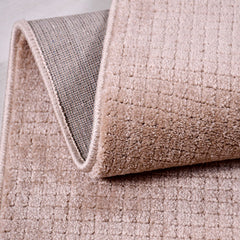 Bej Düz Polyester Makine Halısı
