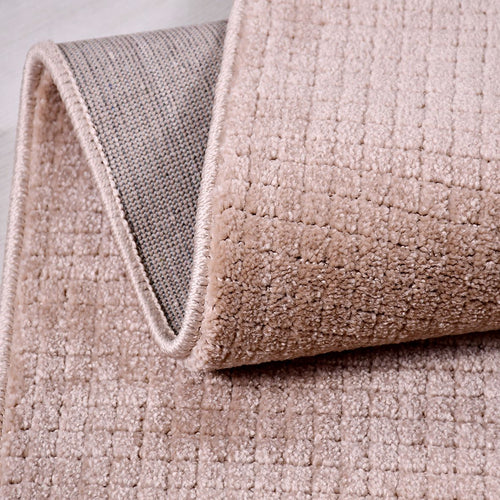 Bej Düz Polyester Makine Halısı