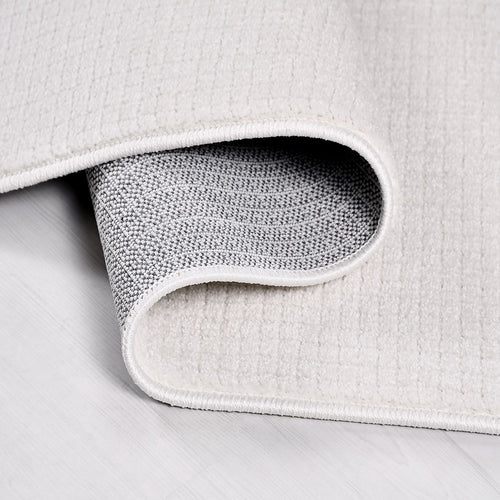 Beyaz Modern Polyester Makine Halısı