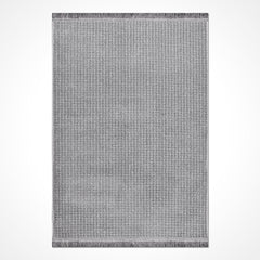 Beyaz Modern Polyester Makine Halısı