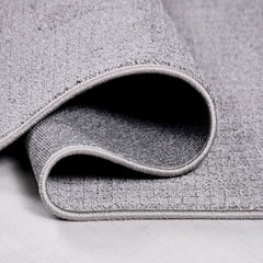 Beyaz Modern Polyester Makine Halısı