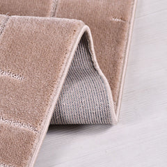 Bej Düz Polyester Makine Halısı