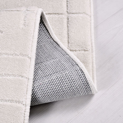 Beyaz Modern Polyester Makine Halısı
