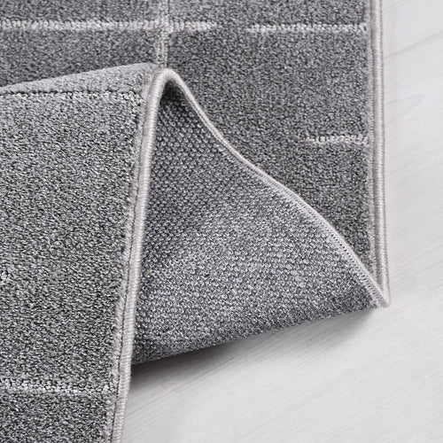 Gri Modern Polyester Makine Halısı