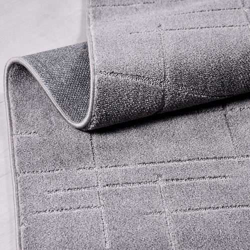 Gri Modern Polyester Makine Halısı