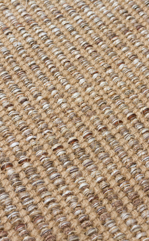 Jüt ve Polyester ile Üretilen Çift Taraflı Modern Kilim