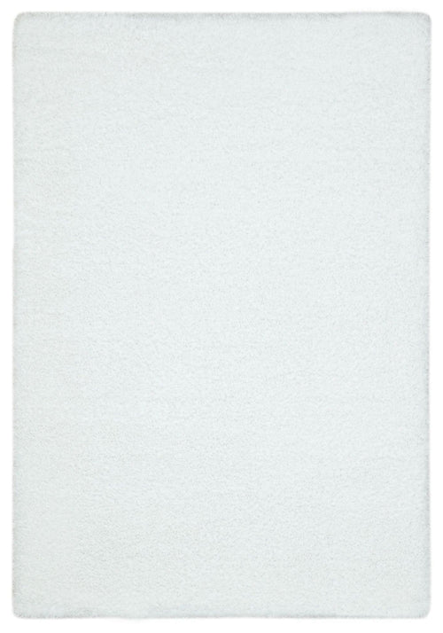Seattle Beyaz Shaggy Polyester Makine Halısı Apex