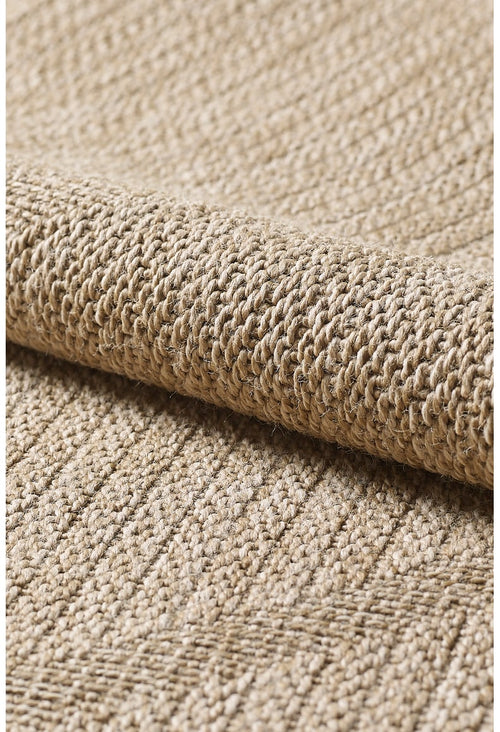 Honeycomb Geometrik Naturel Jüt Halı