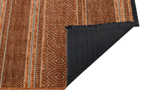 Halınet Atlanta Kiremit Geometrik Polyester Makine Halısı
