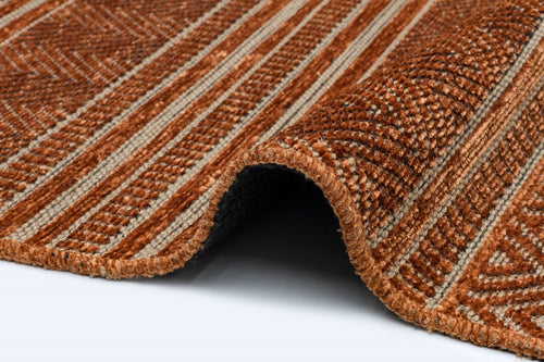 Halınet Atlanta Kiremit Geometrik Polyester Makine Halısı