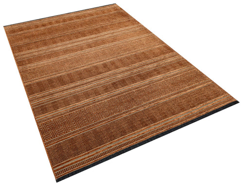 Halınet Atlanta Kiremit Geometrik Polyester Makine Halısı