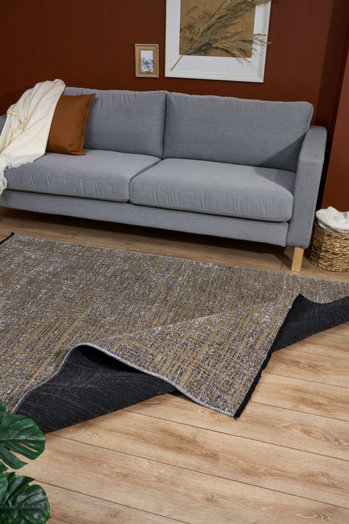 Halınet Raleigh Gri Geometrik Polyester Makine Halısı