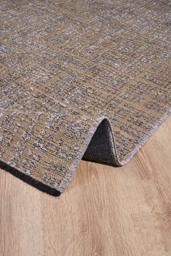 Halınet Raleigh Gri Geometrik Polyester Makine Halısı