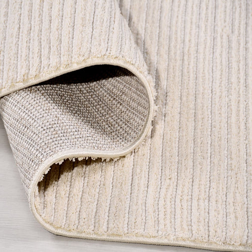 Krem Düz Polyester Makine Halısı