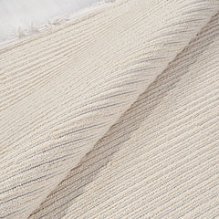 Krem Düz Polyester Makine Halısı