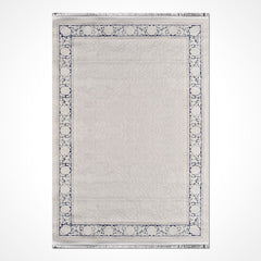 Krem Çerçeveli Polyester Makine Halısı