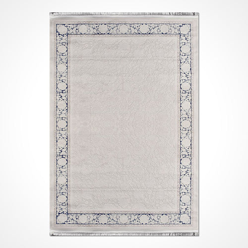 Krem Çerçeveli Polyester Makine Halısı