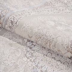 Krem Göbekli Polyester Makine Halısı