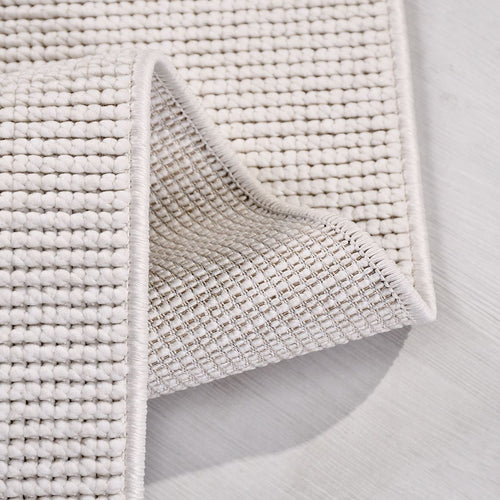 Krem Düz Polyester Makine Halısı